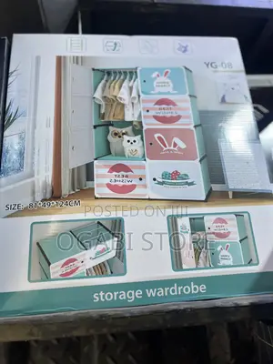 Portable Storage Wardrobe [Size: 81cm X 49cm X 124cm ]