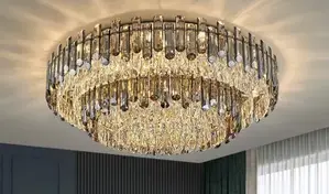 Crystal Flush Chandelier