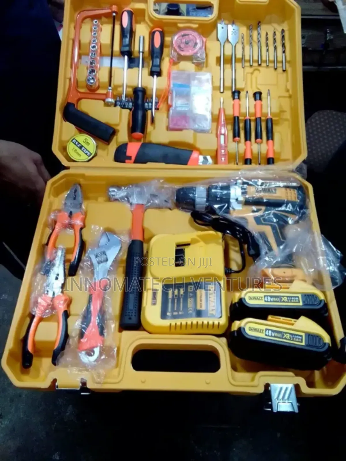 Rechargeable Drill With Tools