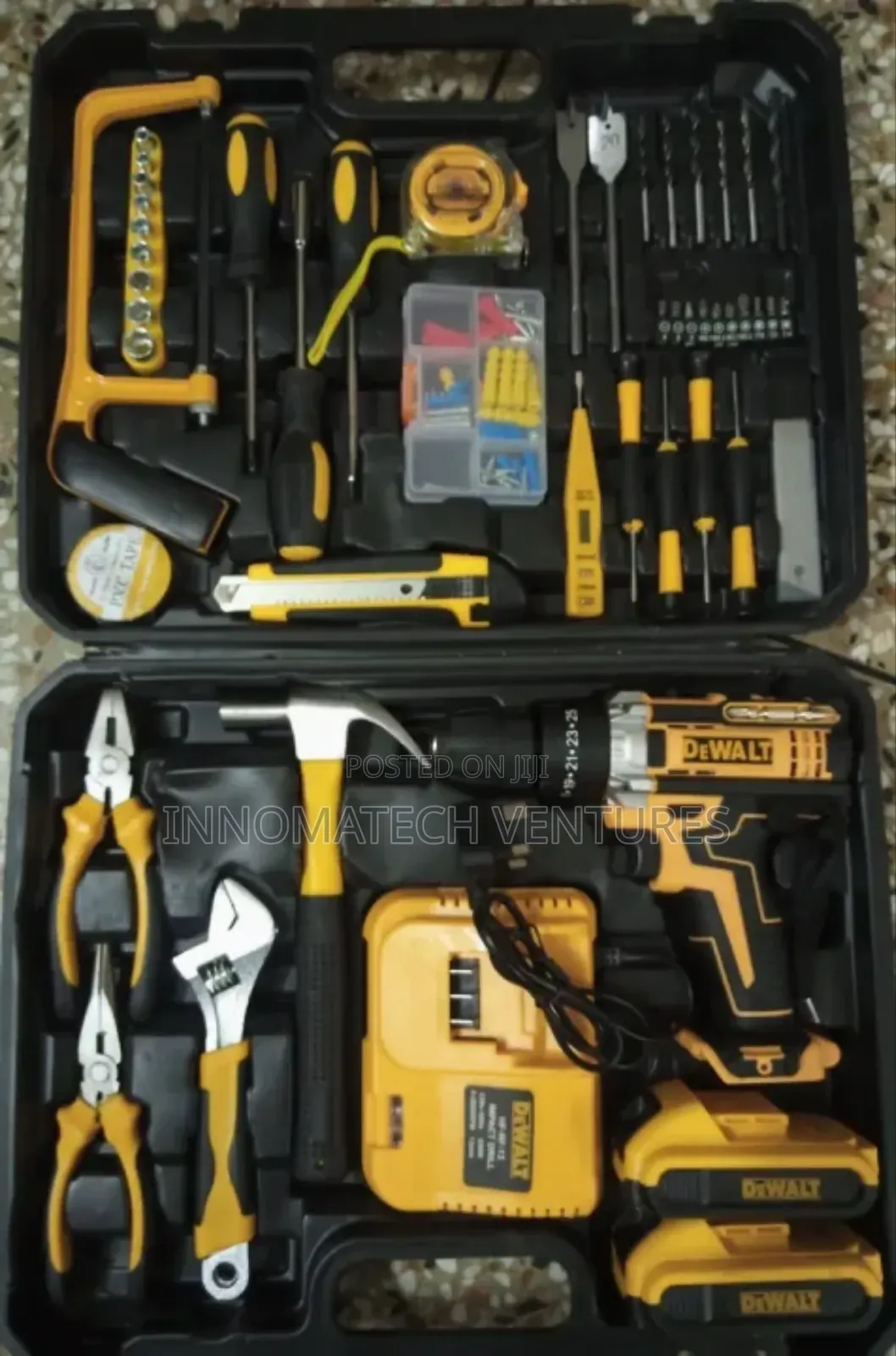 Rechargeable Drill With Tools