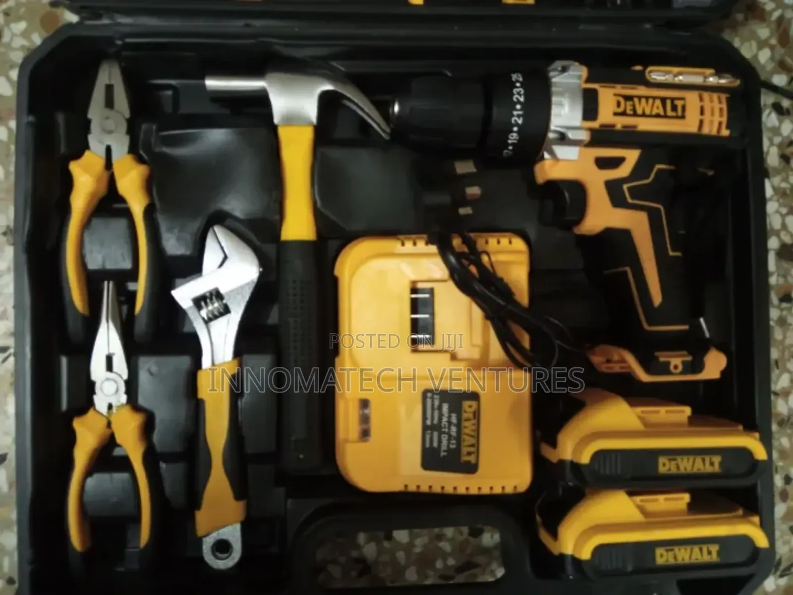 Rechargeable Drill With Tools