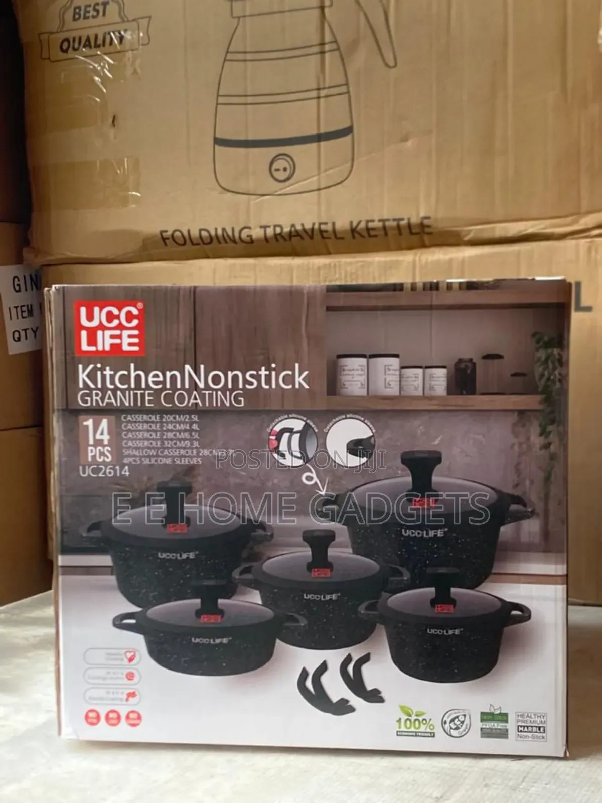 Ucc Life Kitchenonstick Granite Coating 14 PCS