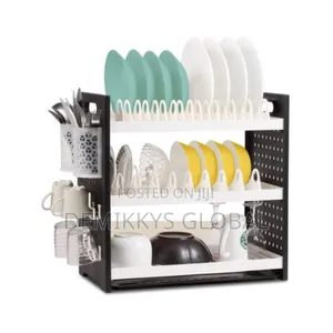 Qasa Plate Rack, 3 Layers Flexible Dish Drainer