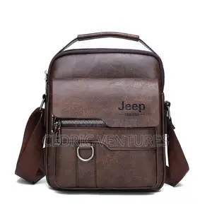 Jeep Buluo Men's Shoulder Crossbody Leather Bag Handbag for Men
