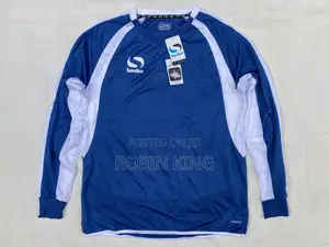 Sondico Men Plain Blue Long Sleeve Jersey Top Size L