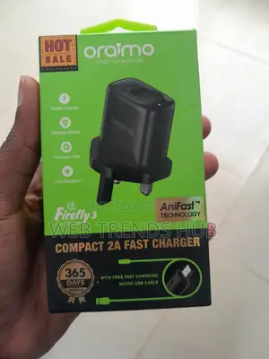 Oraimo 10w Fast Charger + Micro-Usb Cable (Firefly 3) - Ocw-U66s+M53