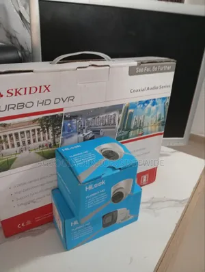 2pcs Analog CCTV Camera + 4ch DVR + Monitor + Hard Drive