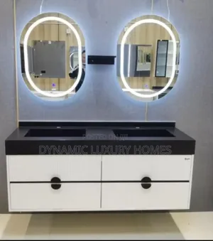 150 by 60 Italian Cabinet Basin With Led Sensor Mirror