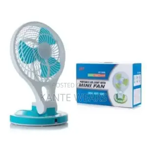 Rechargeable Mini Fan With Led Light
