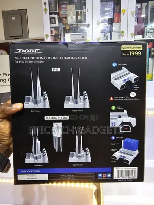 Multi-Function Cooling Charging Dock for Ps5 – Fast Charging Led