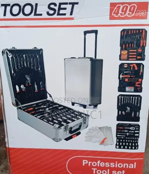 499-piece Professional Tool Set In A Rolling Trolley Case.