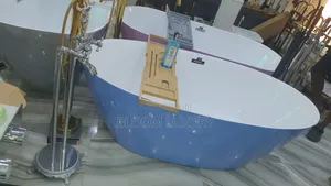 Blue+White Acrylic Freestand Bathtub