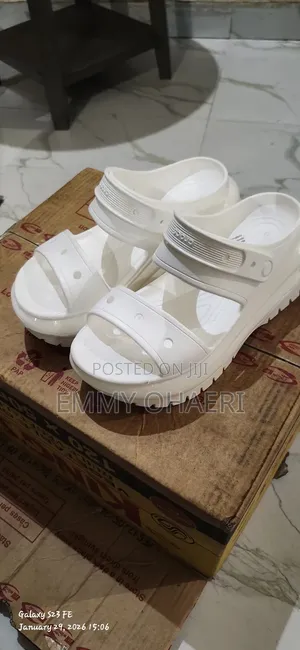 Crocs Women's White Chunky Mega Crush Sandal for Sale!