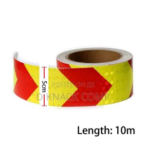 Reflective Tape 5cm X 10m Arrow Waterproof High-adhesive Caution