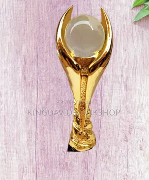 Gold Trophy Award Plaque
