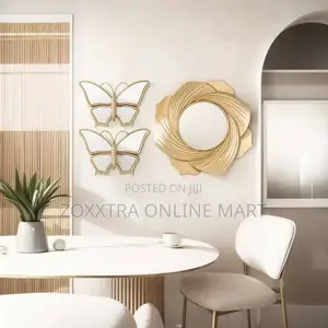 3pcs Gold Decorative Mirror Set