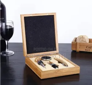 Wooden Wine Opener Set