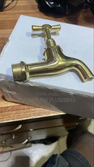 1/2 Polished Brass Bib Tap or Faucet, (Poland Tap)