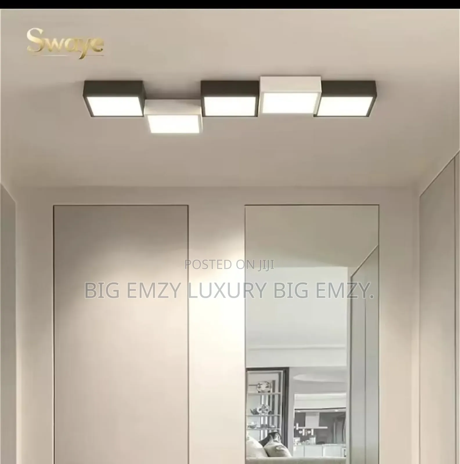 Modern Led Flush Mount Ceiling Light Fixture.