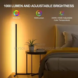Corner Floor Led Rgb Ambient Smart Lighting App And Remote Control