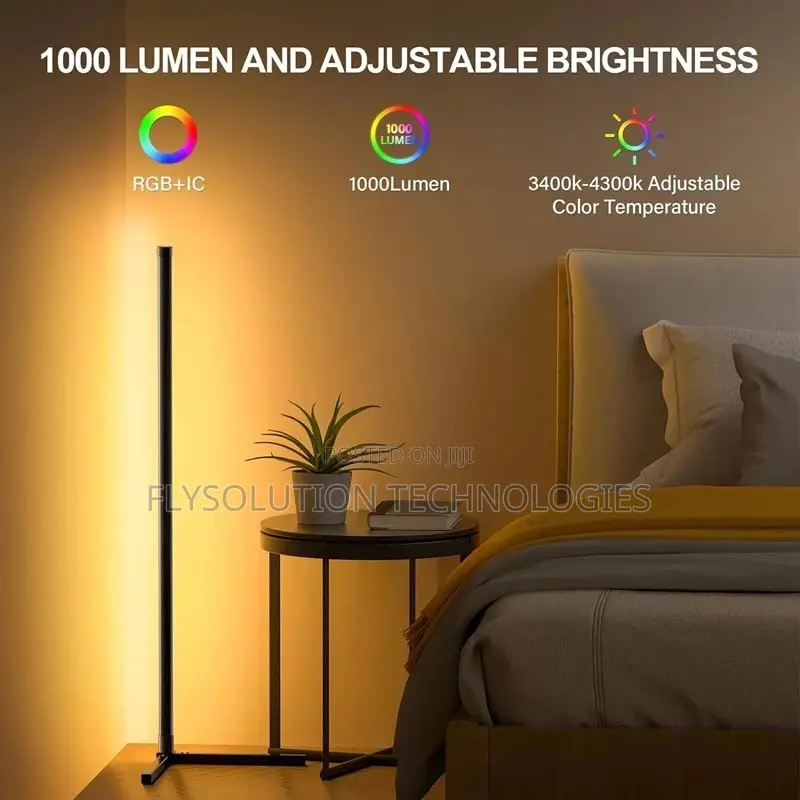 Corner Floor Led Rgb Ambient Smart Lighting App And Remote Control