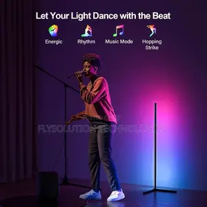 Corner Floor Led Rgb Ambient Smart Lighting App And Remote Control