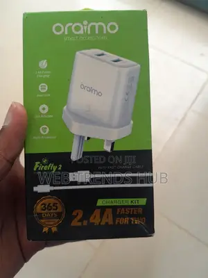 Oraimo Firefly 2 Dual Usb Charger - 2.4a Max Fast Charging (Ocw-U63d)