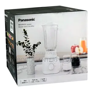 Panasonic 1.5l Plastic Jug Blender Mx-Ep5121 With 2 Dry Mills