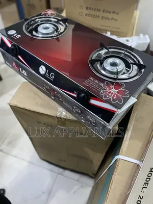 Lg Thick Top Glass 2 Gas Burner