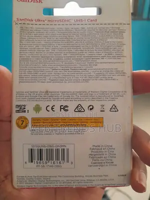 Sandisk Ultra Class 10 16gb Microsdhc - High Speed - Original