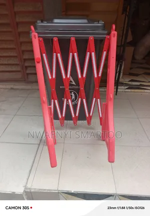 Red And White Plastic Barrier