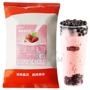 Instant Strawberry Milk Tea Powder Smoothie Powder Bubble Tea Juice