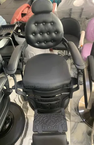 Big Black Executive Barber Chair