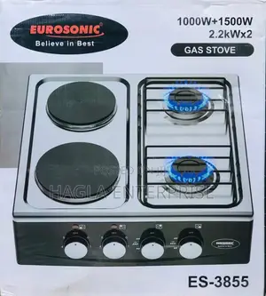 2/3 Face Gas Burner and 2/2 Face Electric Hubrid