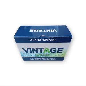 Vintage Vt7-12 (12v 7ah) Gel Deep Cycle Battery