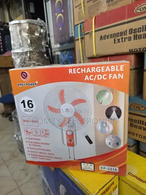 Easy Power 16inch Solar-rechargeable Wall Fan