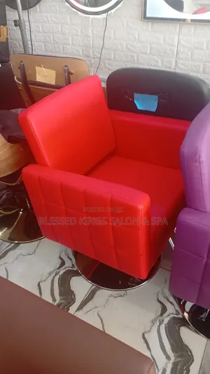 Red Salon Styling Chair