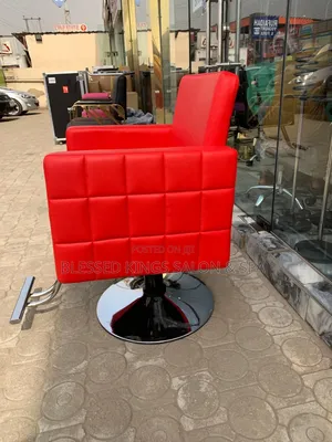 Red Salon Styling Chair