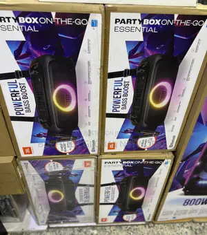 JBL Partybox on-the-Go Essential Speaker.