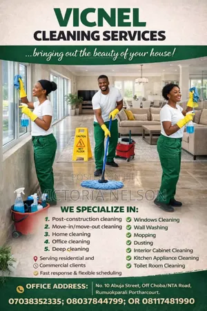 Trusted Cleaning Services in Portharcourt, Rivers State