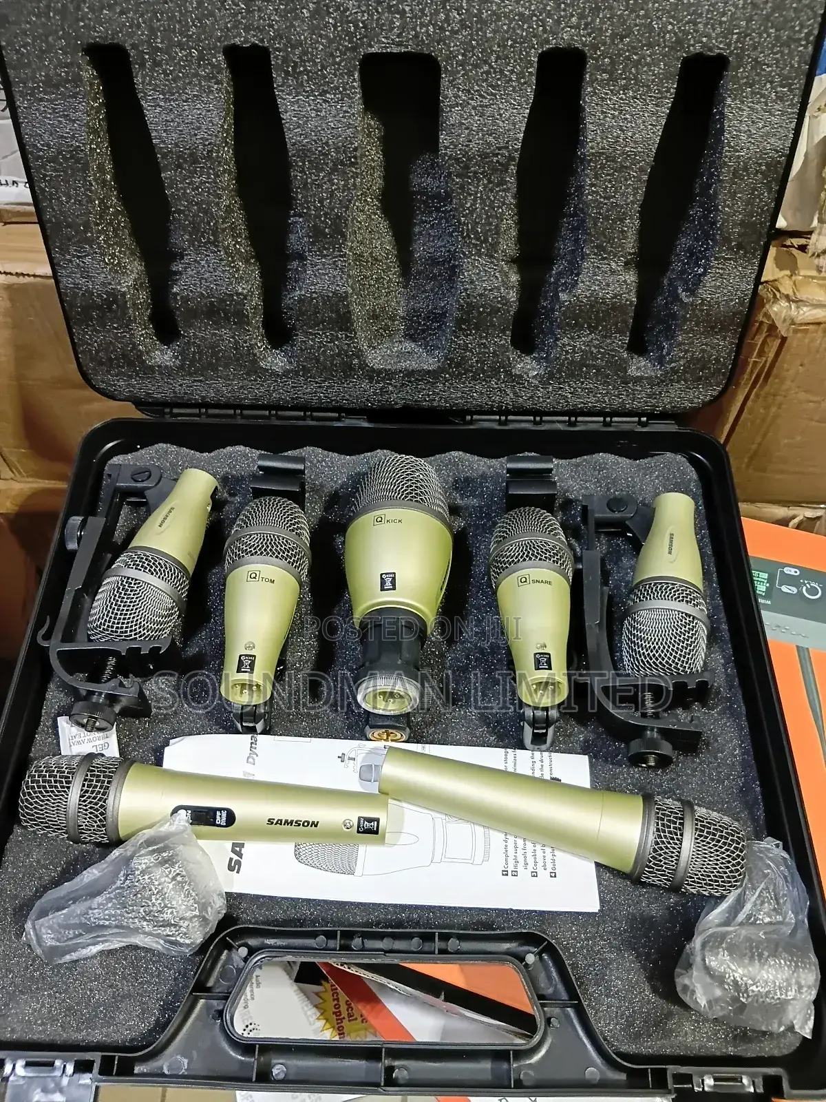 Samson Dynamic 7 Set Drum Microphone System