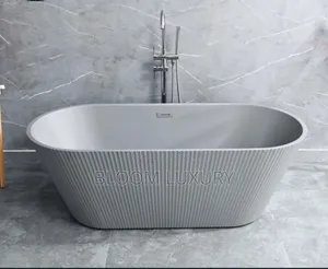 Grey Acrylic Freestand Bathtub