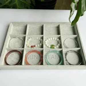 Grey Jewelry Box Bracelet Storage Box Jewelry Display