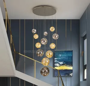 Huge 15 Dropping Glass Luxury Light Chandelier