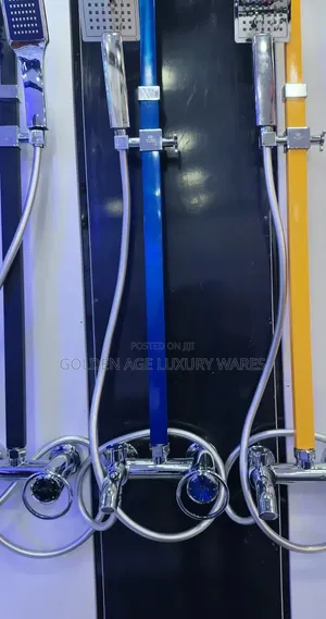Blue and Stainless Quality Shower