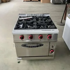 4burner Cooker With Oven Industrial Machine
