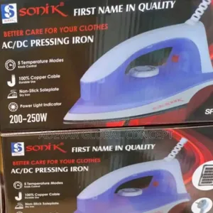 Sonik Solar/Inverter Ac/Dc Dry Pressing Iron 200 - 250w