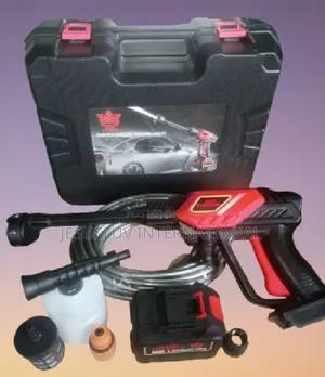 Portable Pressure Washer 24v Battery; 6-in-1 Nozzle for Car Others