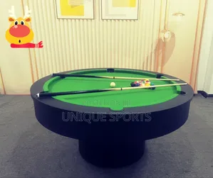 Executive Round Pool Table for Home Lounge