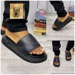 Big Sole Black/Brown Slides NGN 8y